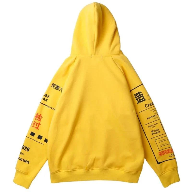 Kanji Hip Hop Graffiti Hoodie - VONVEX