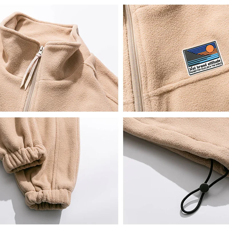 Heritage Fleece Zip-Up Jacket - VONVEX