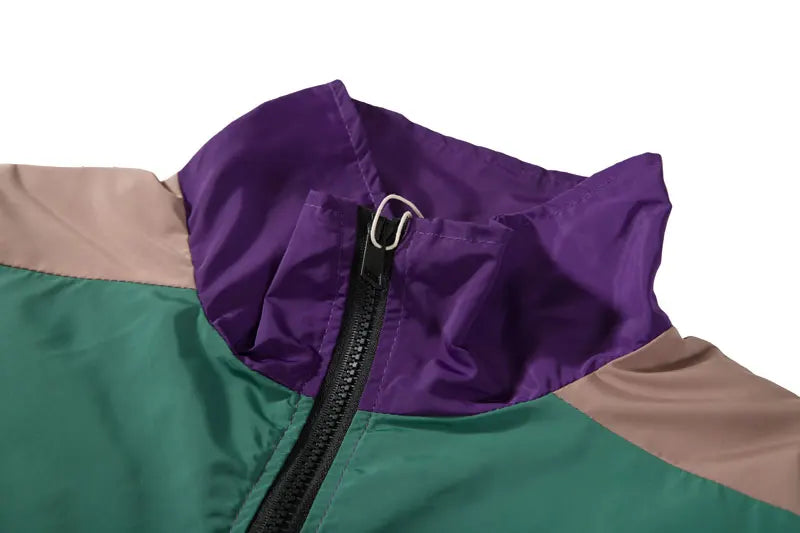 Patchwork Vibe Track Jacket - VONVEX