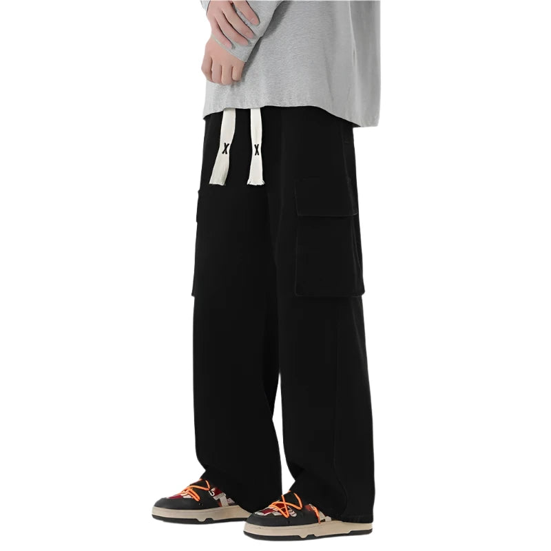 Y2k Cargo Baggy Jeans black S - VONVEX