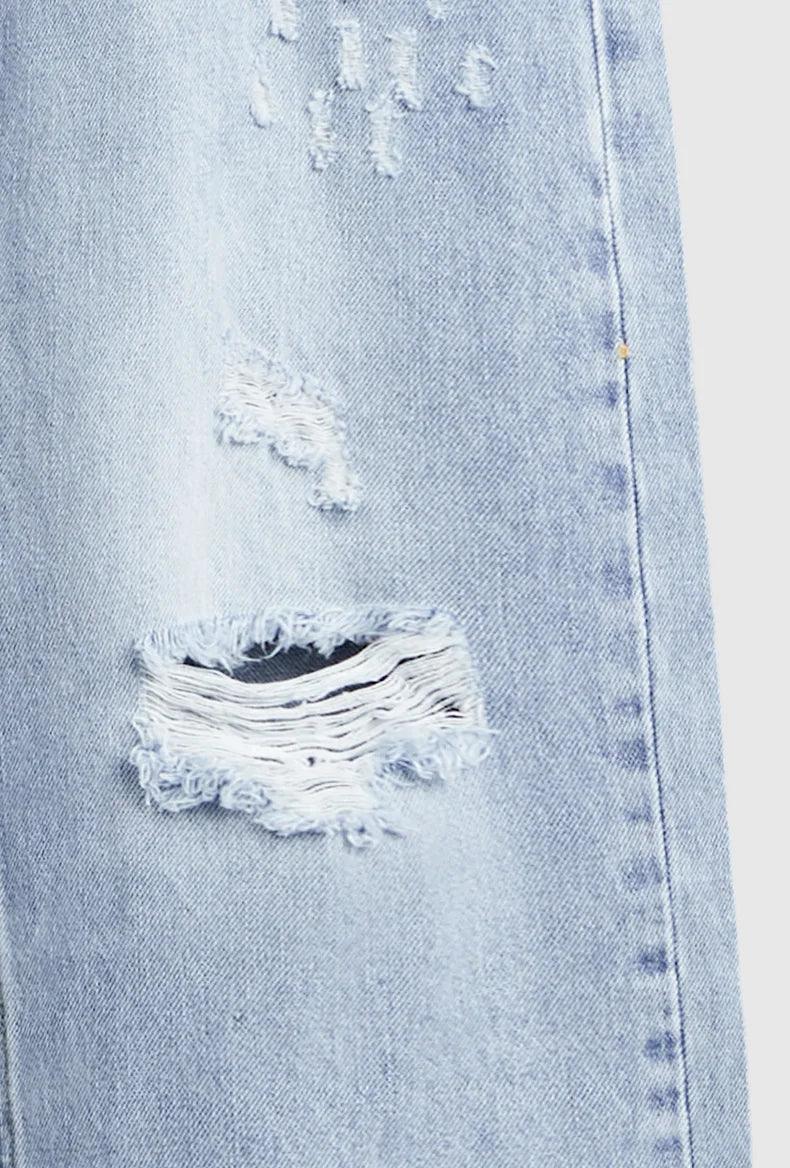 Ripped Slim Fit Denim Jean - VONVEX