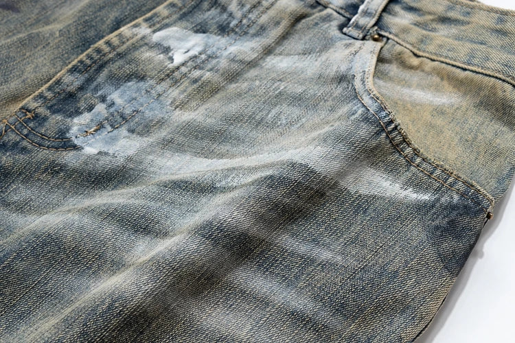 Y2K Graffiti Hand Drawn Wide Leg Jeans - VONVEX