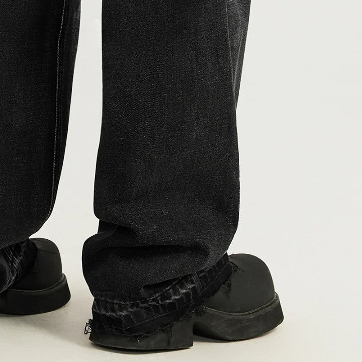Classic Retro Washed Denim Pant - VONVEX