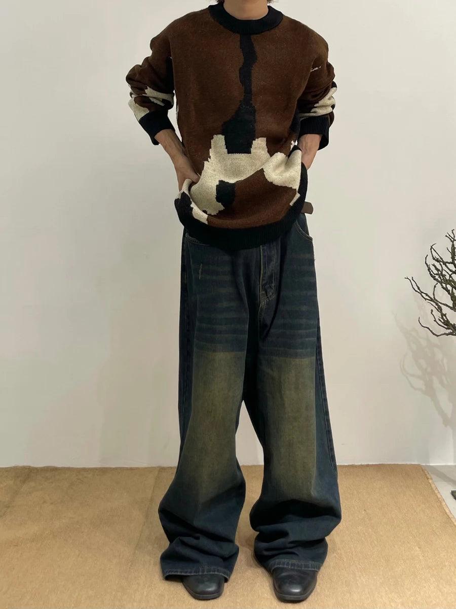 Y2K Wide Leg Baggy Jeans - VONVEX