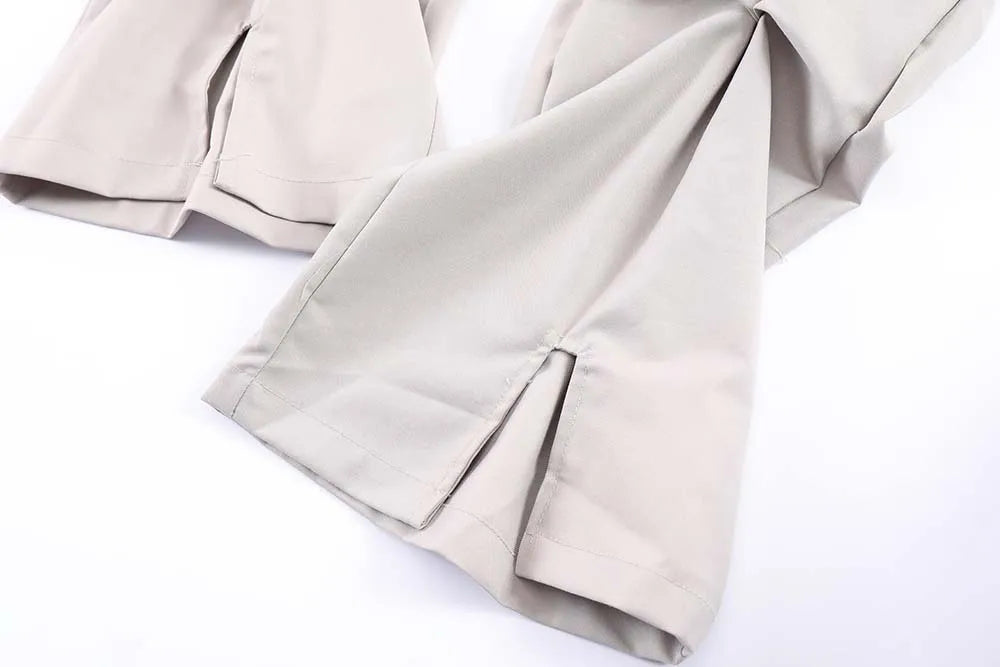 Gothic Stacked Wrinkles Pleated Pant - VONVEX