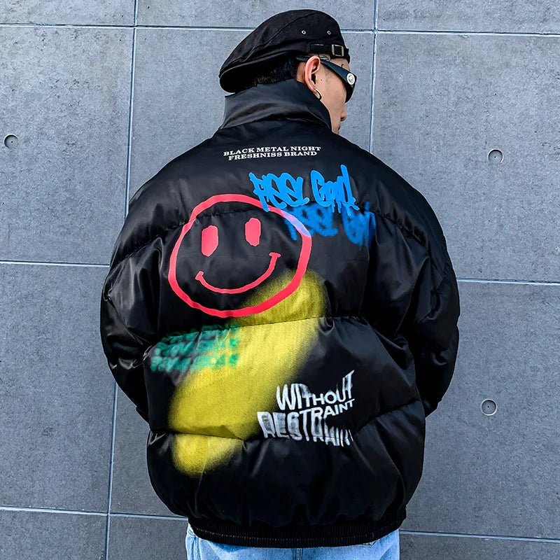 Feel Good Smiley Face Jacket - VONVEX