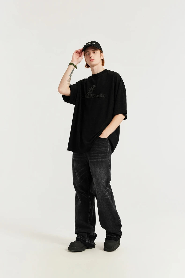 Classic Retro Washed Denim Pant - VONVEX