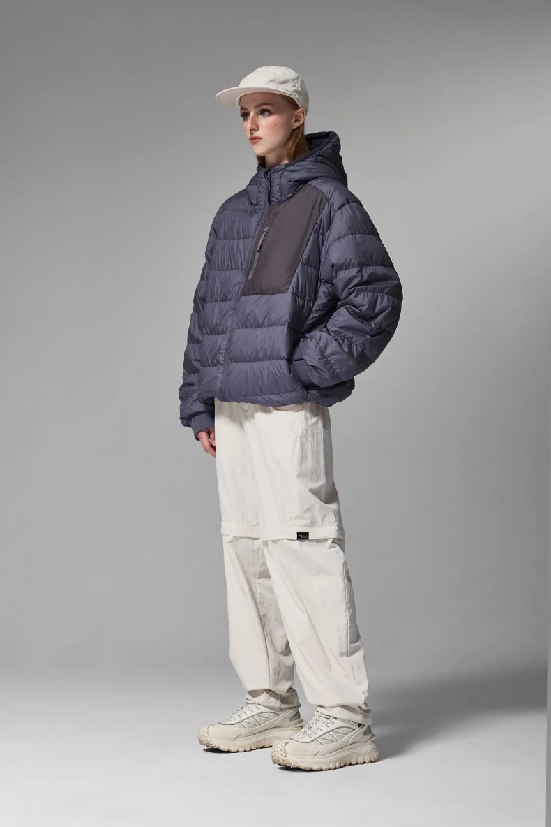 Lightweight Hooded Down Packable Jacket - VONVEX