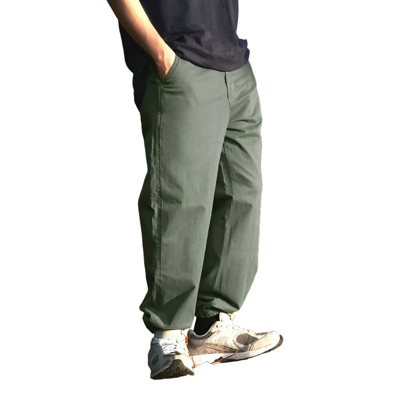 Casual Style Solid Color Jogger Pant - VONVEX