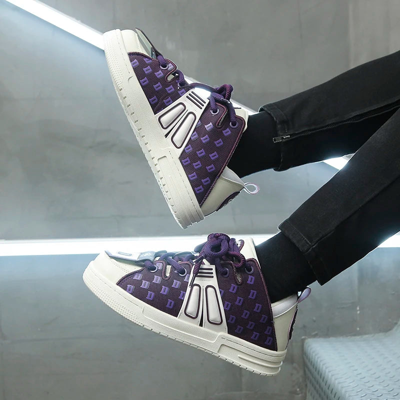 Y2K Purple Pulse Sneakers - VONVEX