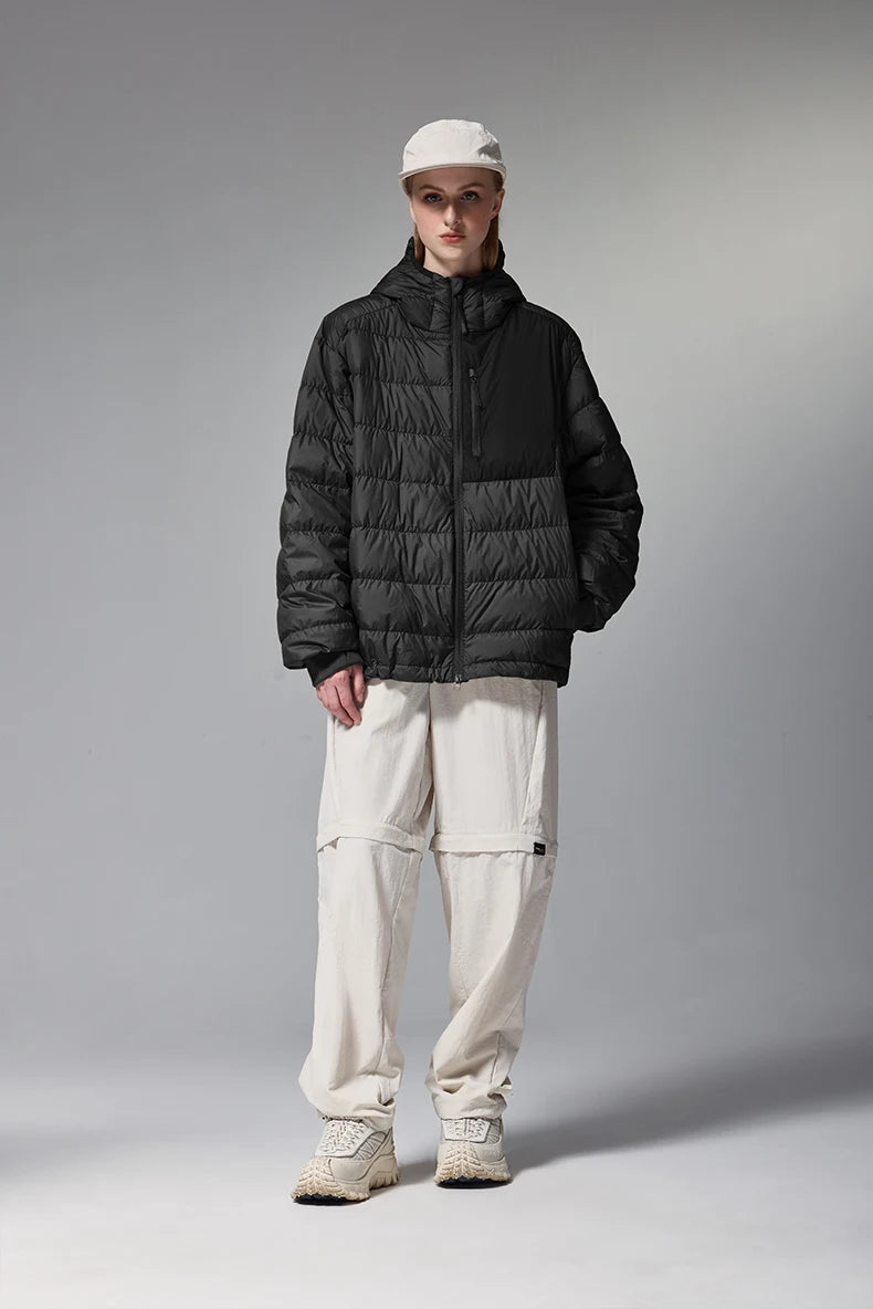 Lightweight Hooded Down Packable Jacket - VONVEX