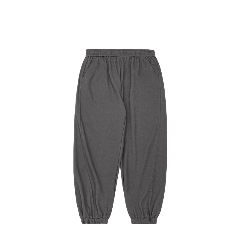 Solid Color Fit Casual Jogger Pant Dark grey S - VONVEX