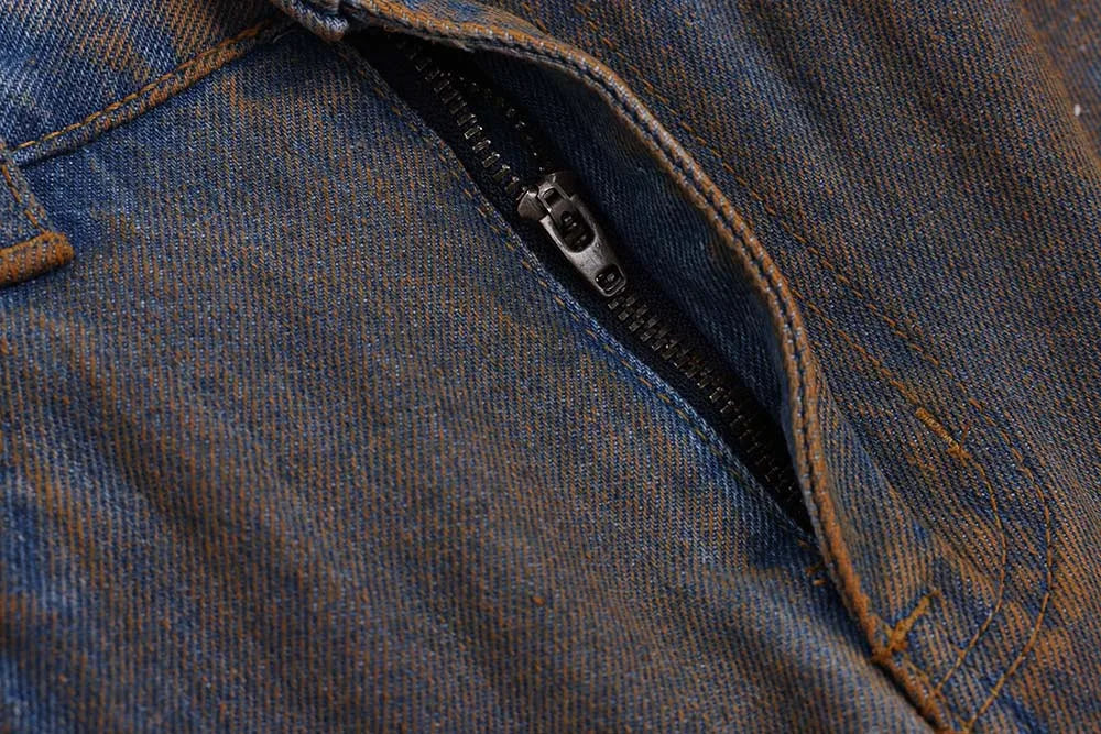 Y2K Distressed Ripped Denim Jeans - VONVEX