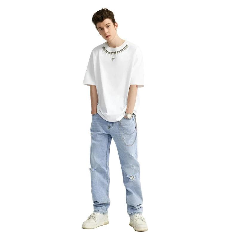 Ripped Slim Fit Denim Jean - VONVEX