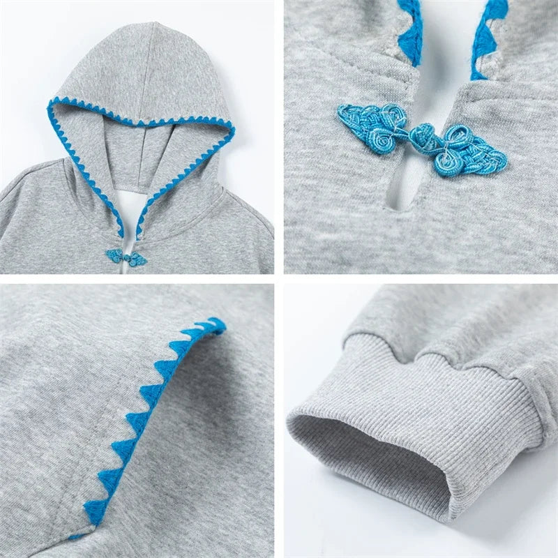 Ribboned Simple Basic Hoodie - VONVEX