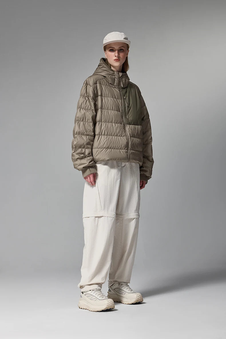Lightweight Hooded Down Packable Jacket - VONVEX