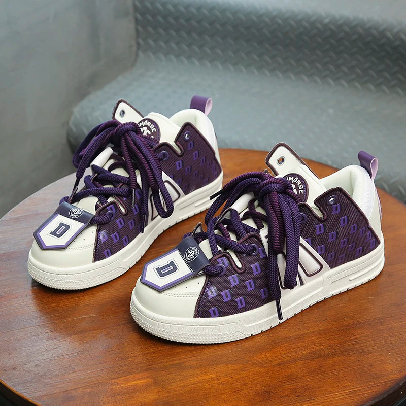 Y2K Purple Pulse Sneakers - VONVEX