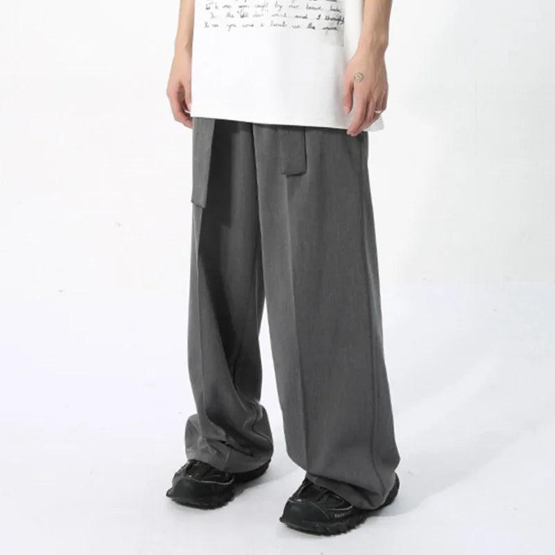 Casual Solid Pant With Ribbon - VONVEX