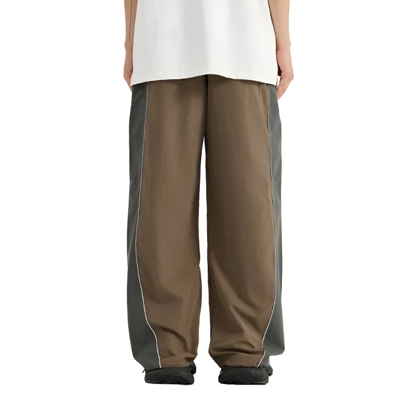 Retro Sportswear Wide-leg Pant - VONVEX