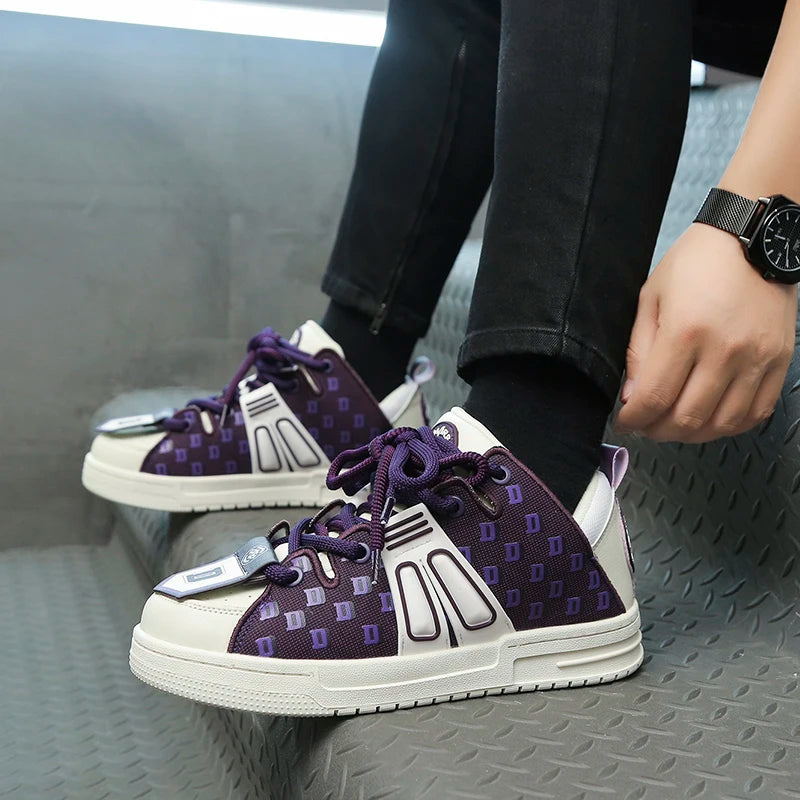 Y2K Purple Pulse Sneakers - VONVEX