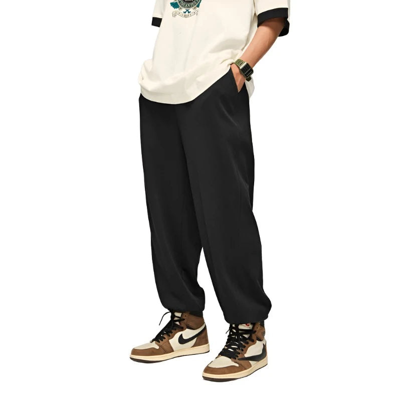 Solid Color Fit Casual Jogger Pant - VONVEX