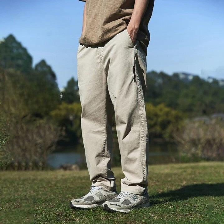 Casual Japanese Style Tapered Pant Apricot S - VONVEX