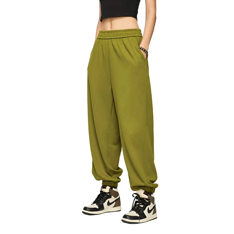 Solid Color Fit Casual Jogger Pant - VONVEX
