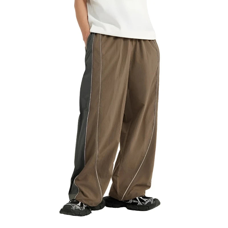 Retro Sportswear Wide-leg Pant - VONVEX