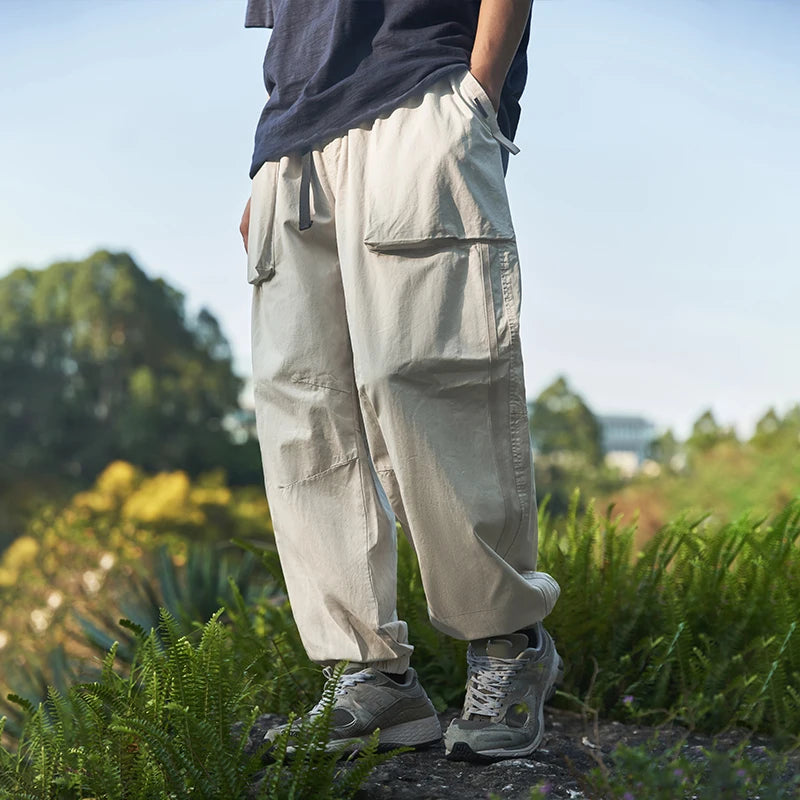 Elastic Wais Cargo Jogger Pant - VONVEX