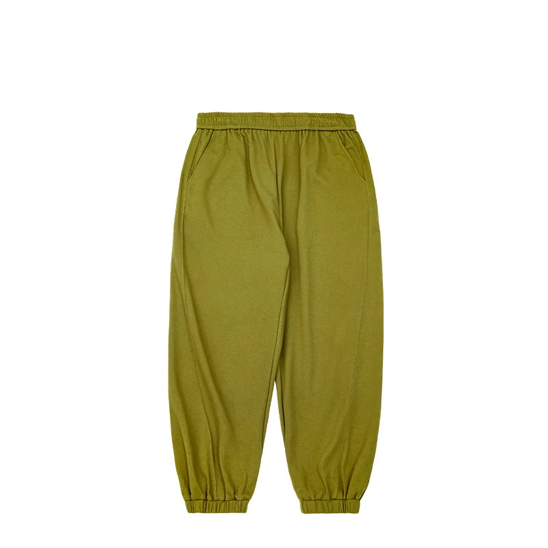 Solid Color Fit Casual Jogger Pant Avocado green S - VONVEX
