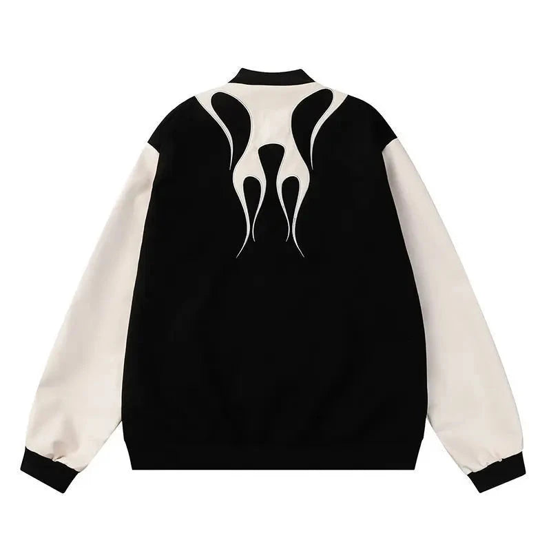 AresWings Spliced Leather Casual Jacket - VONVEX