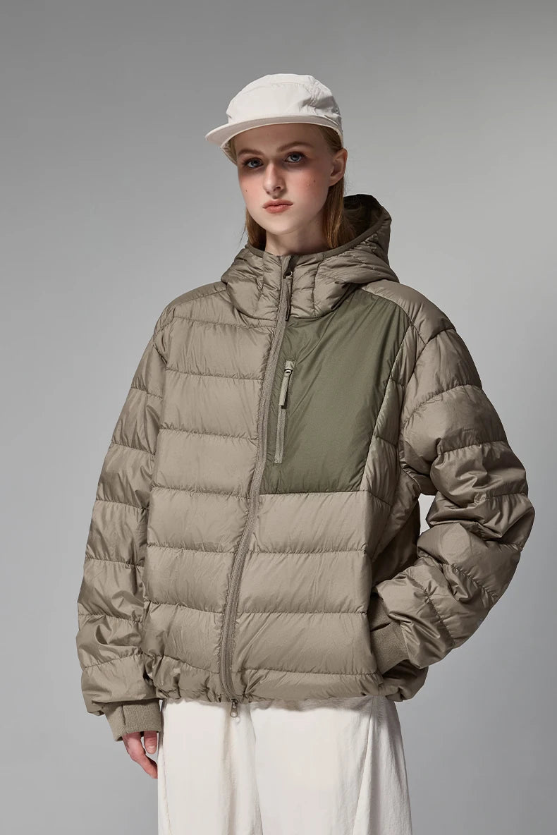Lightweight Hooded Down Packable Jacket - VONVEX