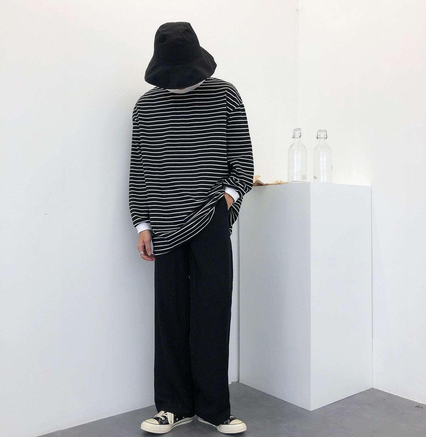 Autumn New Wide-leg Mop Pants - VONVEX
