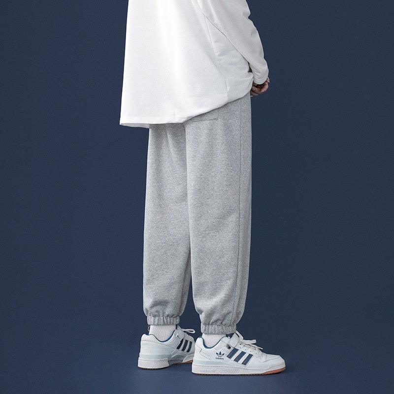 Autumn Wide-leg Sweatpants Light gray Asia S (42.5-50kg) - VONVEX