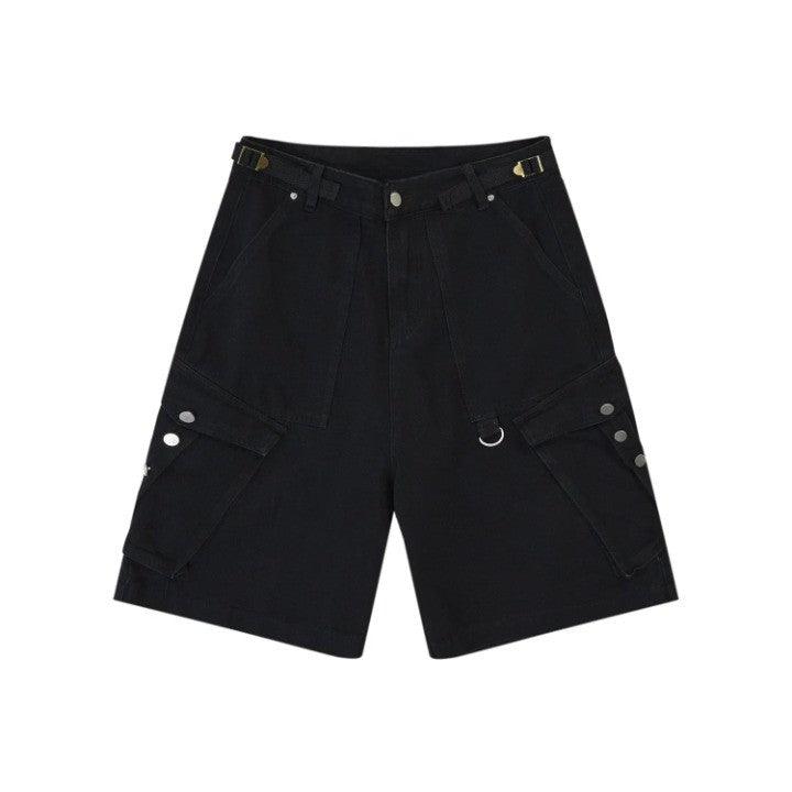 Camouflage Casual Cargo Shorts Black S - VONVEX