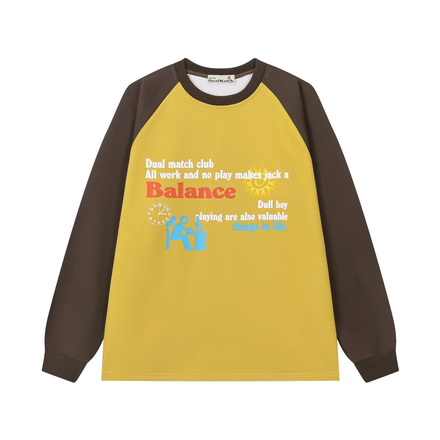 Work And Balance Sweater Mustard Yellow S - VONVEX