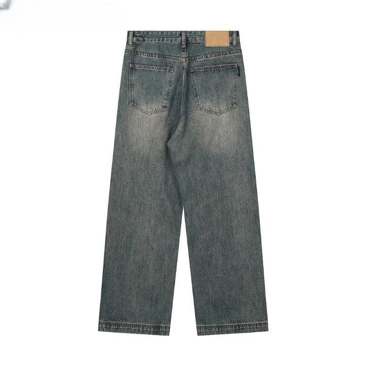Retro Distressed Wide Leg Jean - VONVEX