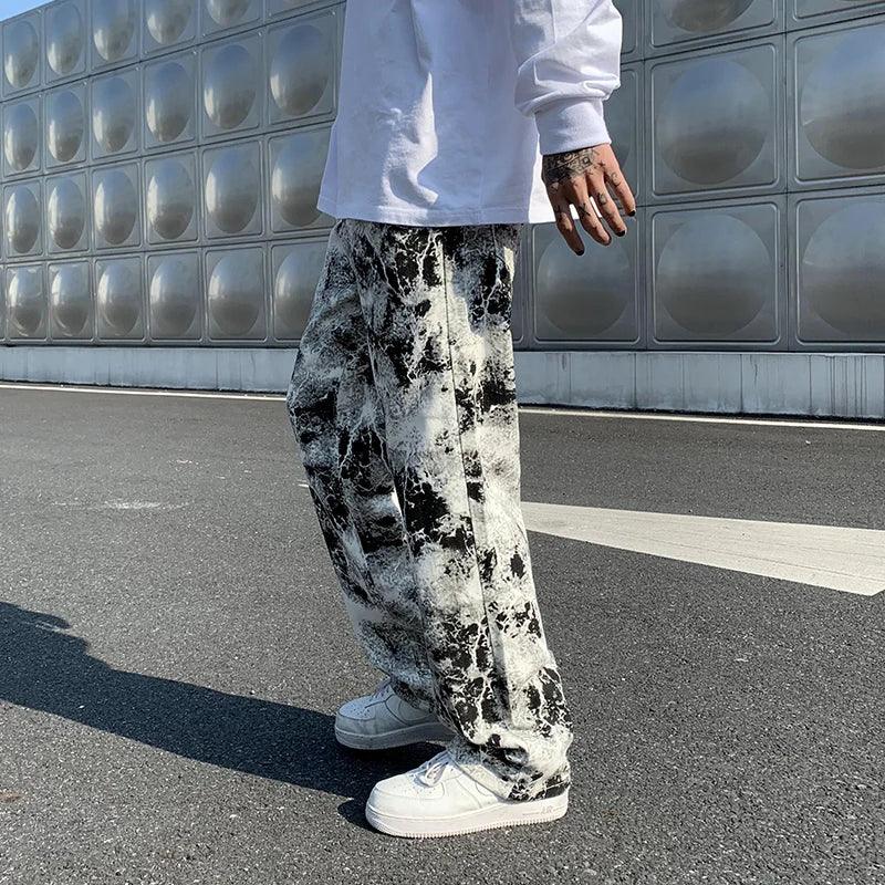 Unique Y2K Print Jeans - VONVEX