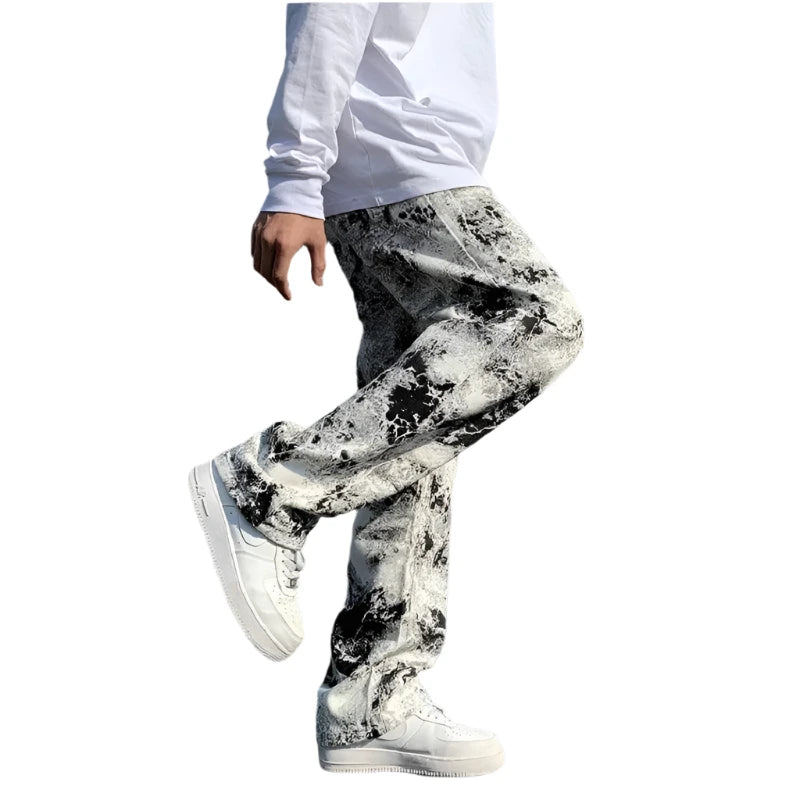 Unique Y2K Print Jeans - VONVEX