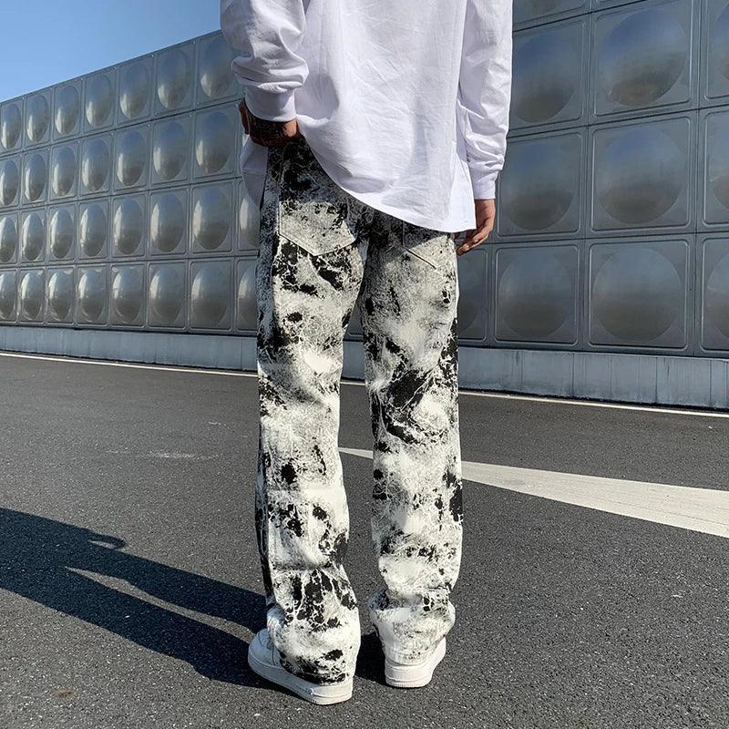 Unique Y2K Print Jeans - VONVEX