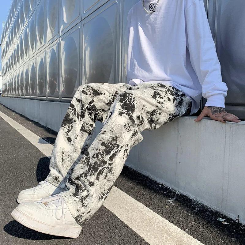 Unique Y2K Print Jeans - VONVEX