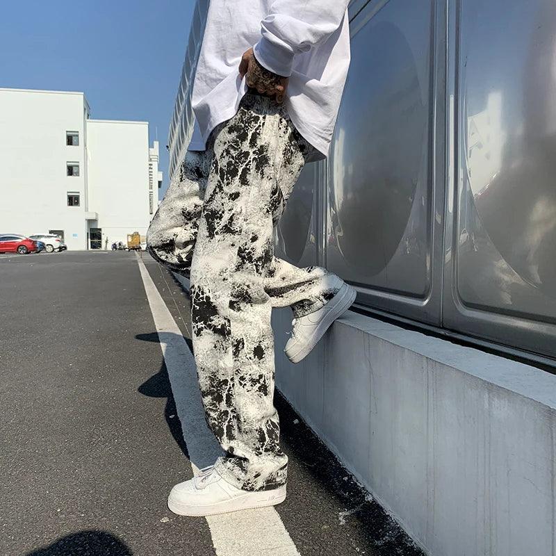 Unique Y2K Print Jeans - VONVEX