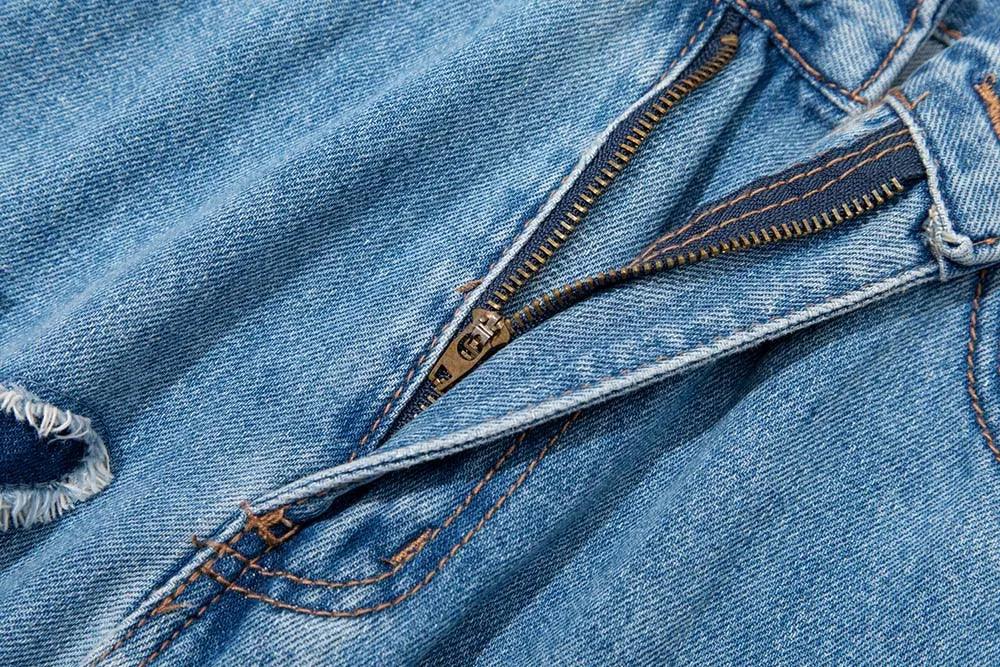 Y2K Retro Burnt Flowers Denim Jean - VONVEX