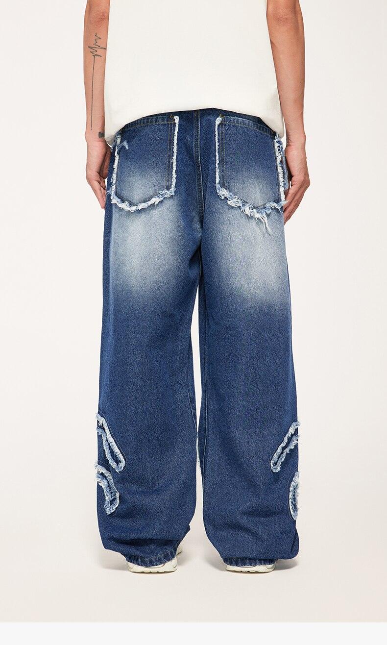 Ripped Denim Jeans - VONVEX
