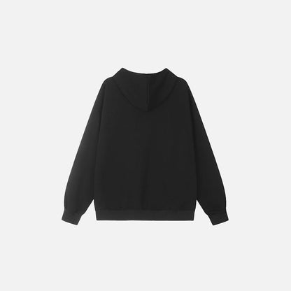 Loose Stellar Cross Hoodie     - VONVEX