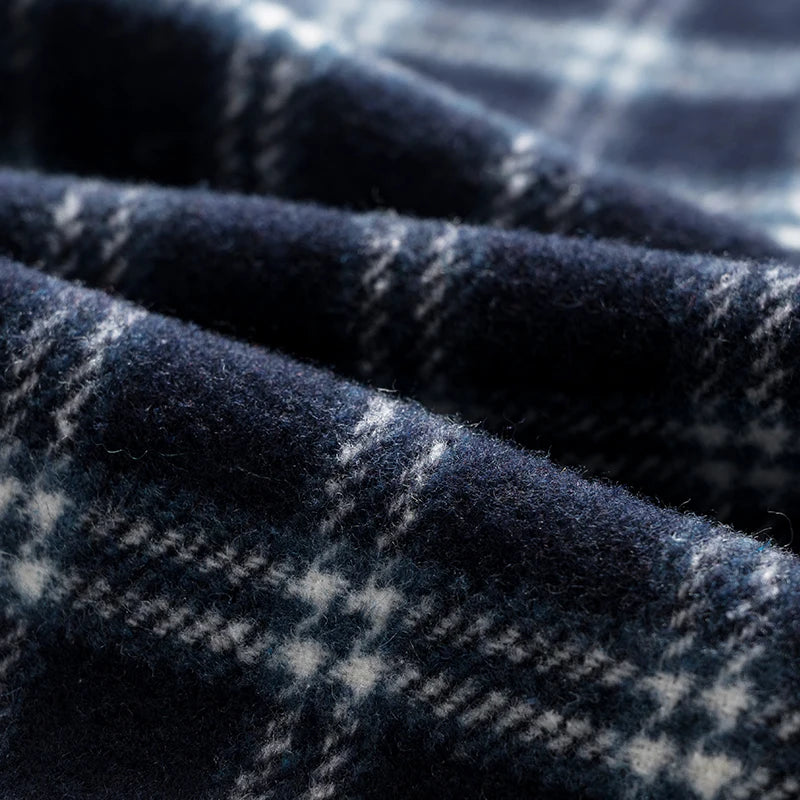 Plaid Vibe Brushed Shirt     - VONVEX