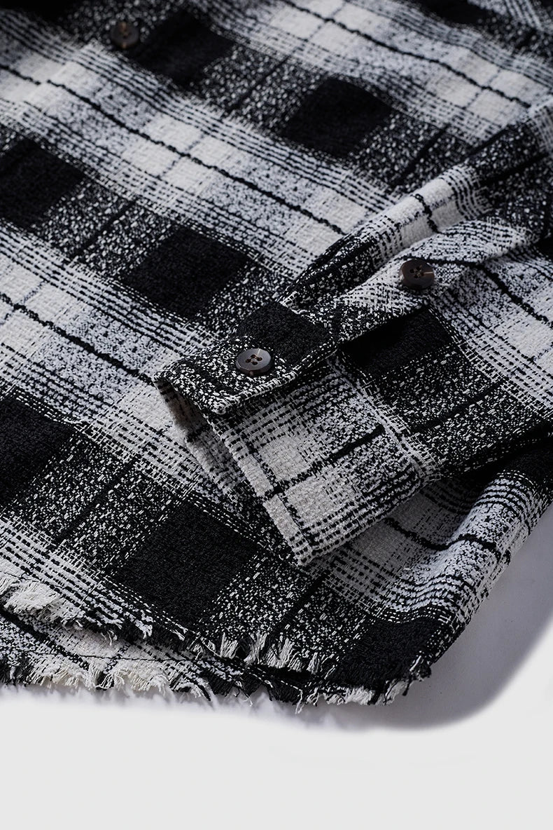 Greyish Black Loose Shacket     - VONVEX