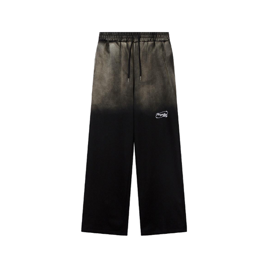 Fading Gradient Cotton Pants     - VONVEX