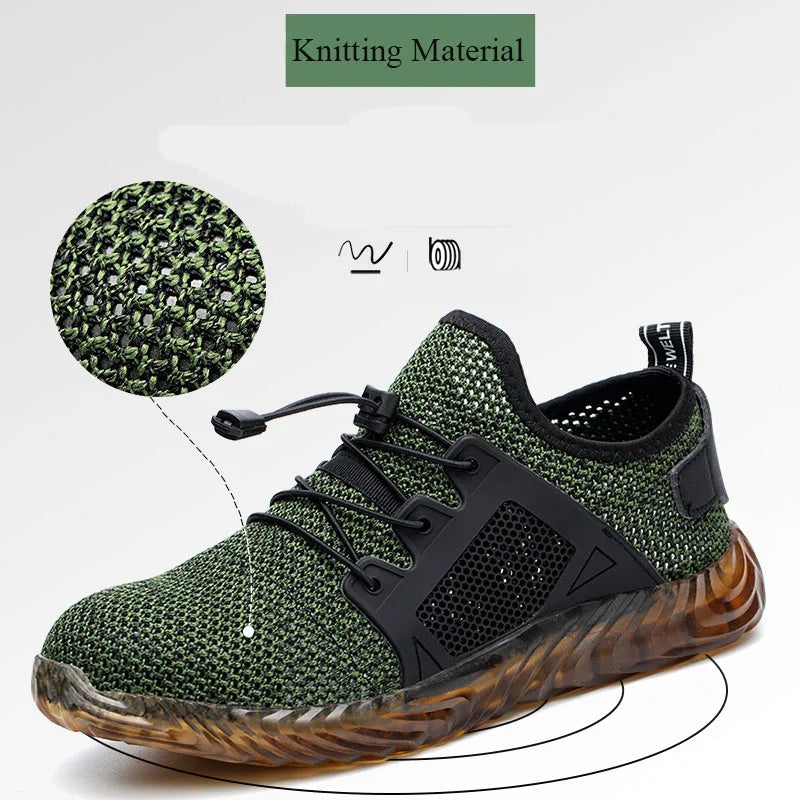 Breathable Safety Light Sneakers     - VONVEX