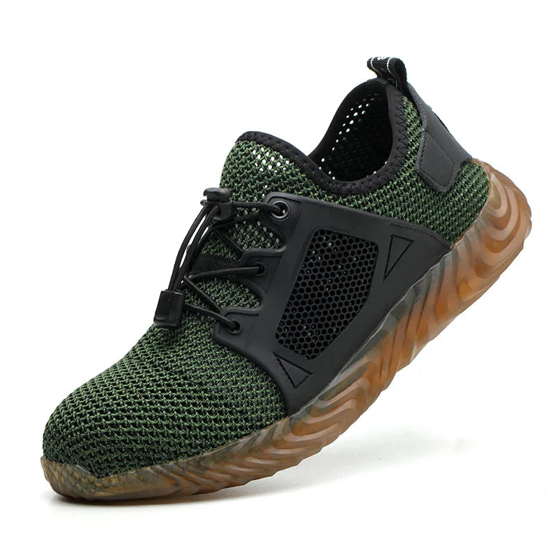Breathable Safety Light Sneakers  Green 35  - VONVEX